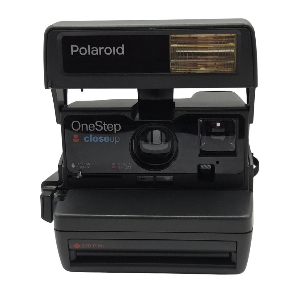 Vintage Polaroid One Step Close-Up 600 Instant Film Camera Black